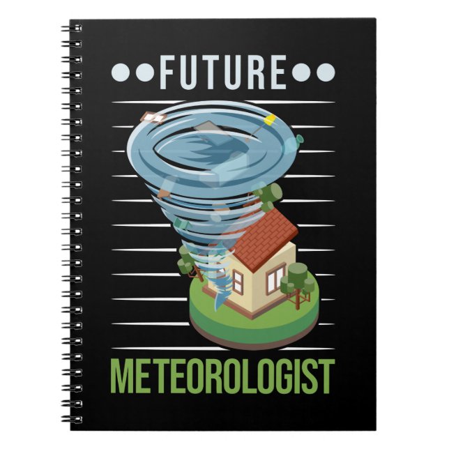 Future Meteorologist Tornado Weatherman Notebook (Front)
