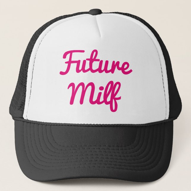 Future Milf Pink Trucker Hat (Front)