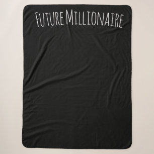 Future Millionaire Inspirational Entrepreneurial Sherpa Blanket