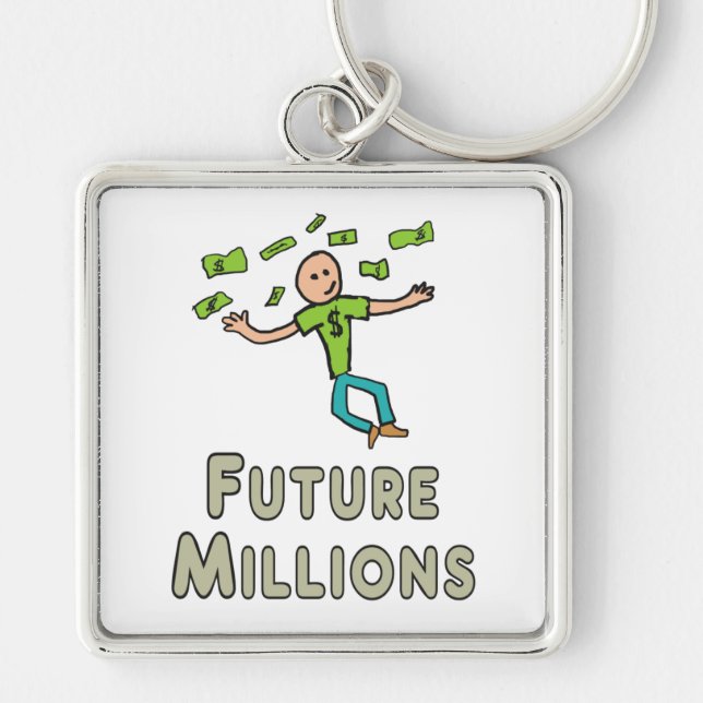 Future Millionaire (Millions) Key Ring (Front)