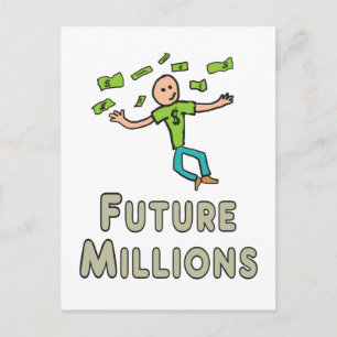 Future Millionaire (Millions) Postcard