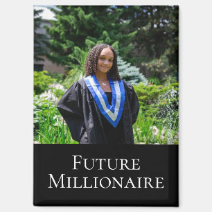 'Future Millionaire' Photo Template Graduation Magnet