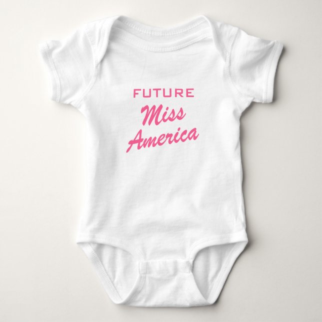 Future Miss America | Girl baby clothing Bodysuit (Front)