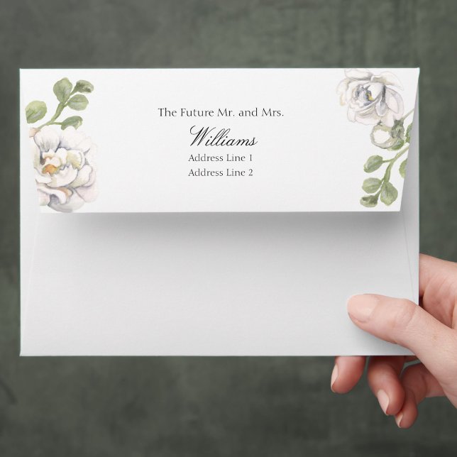 Future Mr and Mrs Custom Name Return Address Envelope (Creator Uploaded)