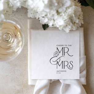 Future Mr and Mrs Engagement Paper Napkins