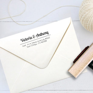 Future Mr and Mrs Return Address Self Inking Stamp