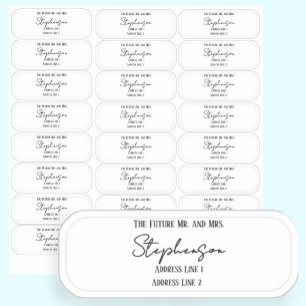 Future Mr and Mrs Return Address Transparent