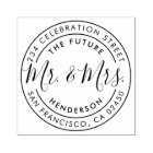 Future Mr & Mrs Custom Name & Round Return Address