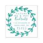 Future Mr & Mrs Hand Drawn Wreath Return Address