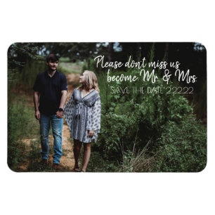 Future Mr. & Mrs. Save The Date Magnet