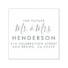 Future Mr & Mrs Script Modern Name Return Address