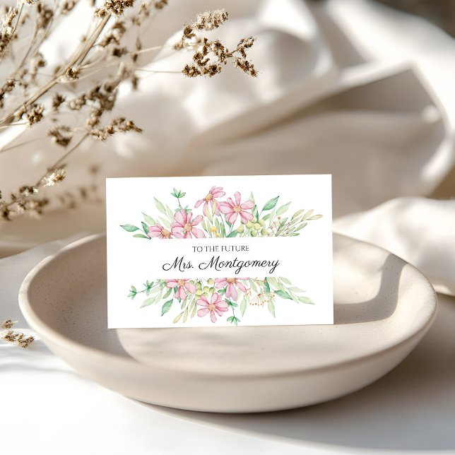 Future Mrs Bridal Shower Floral Congratulations Card (Creator Uploaded)