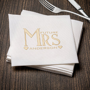 Future Mrs Bridal Shower Foil Napkins