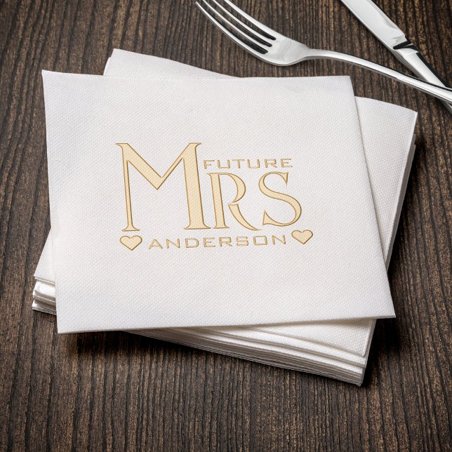 Future Mrs Bridal Shower Foil Napkins (Future Mrs Bridal Shower Foil Napkins
)