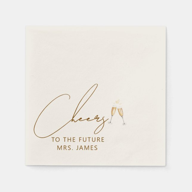 Future Mrs bridal shower napkins (Front)