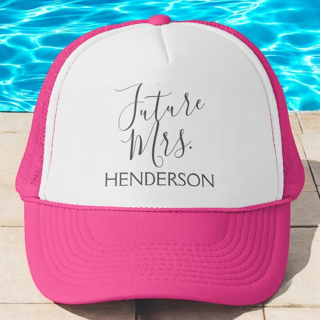 Future Mrs. Bridal Shower or Bachelorette Party Trucker Hat (Creator Uploaded)