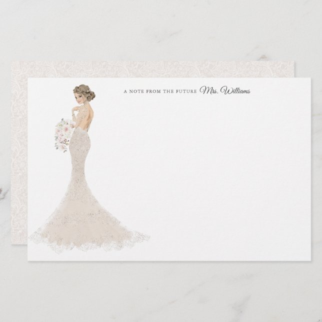 Future Mrs Bride Thank You Stationery (Front/Back)