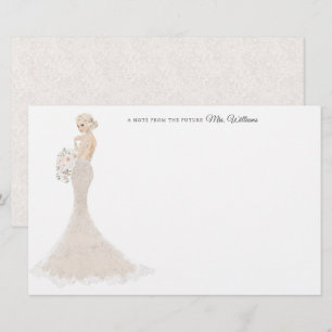Future Mrs Bride Thank You Stationery
