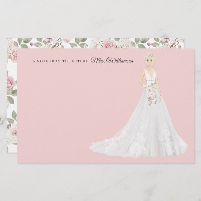 Future Mrs Bride Thank You Stationery (Front/Back)