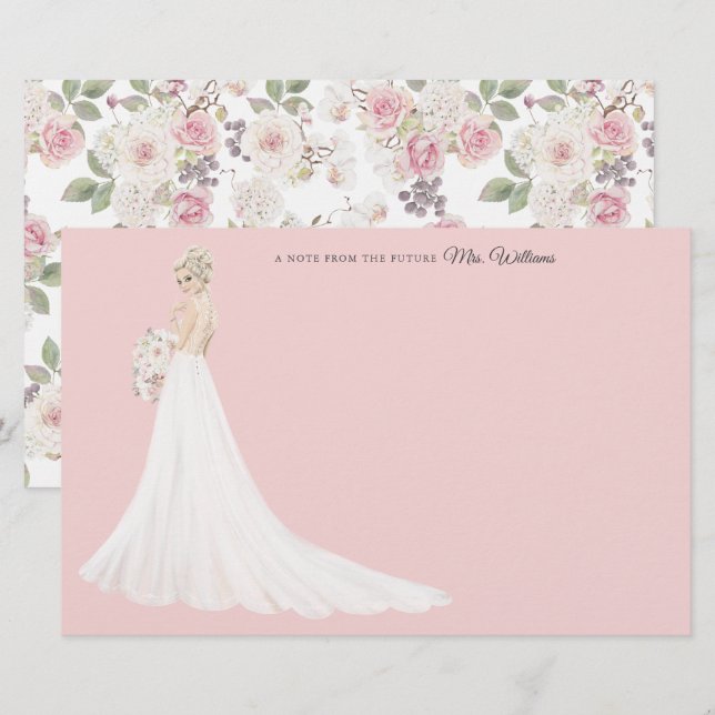 Future Mrs Bride Thank You Stationery (Front/Back)