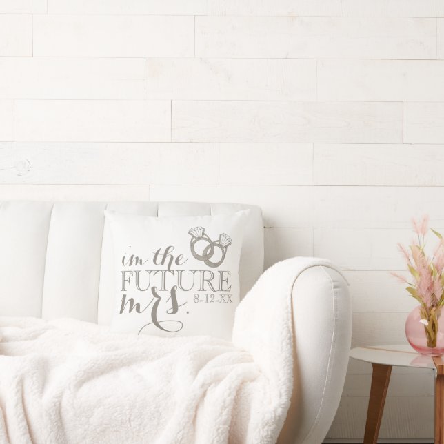 Future MRS. Bride-to-Be Diamond Engagement Ring Cushion (Couch)