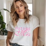 Future Mrs | Bride Tri-Blend Shirt<br><div class="desc">This wedding themed design features an elegant text "Future Mrs" in pink typography. Designed by Evco Studio www.zazzle.com/store/evcostudio
#bride #wedding #mrs #clothing #apparel #gifts #fiancee #engagement #marry #married #marriage #elegant #stylish #modern #trendy #trending #style #fashion #design #designer #popular #bestseller #bestselling</div>