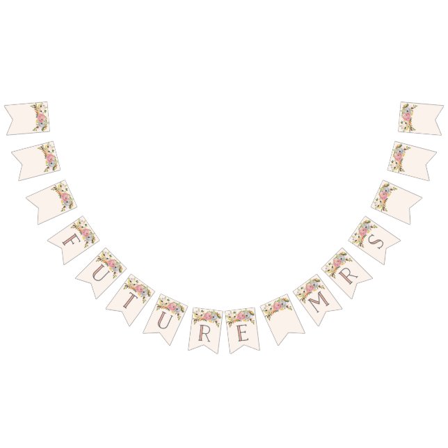 Future Mrs Bunting Banner Flags Sweet Blooms (All)