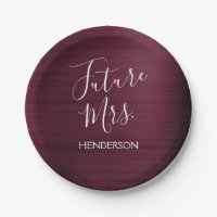 Future Mrs. Burgundy Bridal Shower