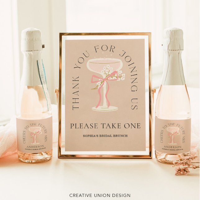 Future Mrs. Champagne Labels Bridal Shower Favours (Creator Uploaded)