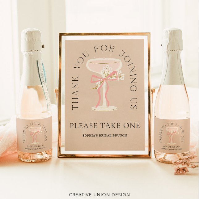 Future Mrs. Champagne Labels Bridal Shower Favours (Creator Uploaded)