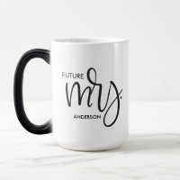 "Future Mrs." Chic Personalised Engagement Mug