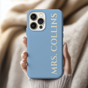 Future Mrs Custom Baby Blue Bachelorette Party iPhone 15 Pro Max Case