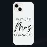Future Mrs. Custom Last Name Bride To Be Fiancé Case-Mate iPhone 14 Plus Case<br><div class="desc">This is a Future Mrs. Custom Last Name Bride To Be Fiancé iPhone Phone Case!</div>