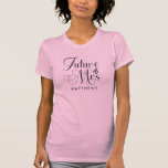 Future Mrs. Custom Name Wedding Shirt<br><div class="desc">Future Mrs. Custom Name Wedding Shirt - Custom wedding shirt features modern script typography and is personalised with your future surname. Font is accented with an engagement ring. Shown in blush pink,  however you can choose your t shirt style and colour.</div>