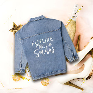 Future Mrs Denim Jacket, Personalised Bride to Be Denim Jacket