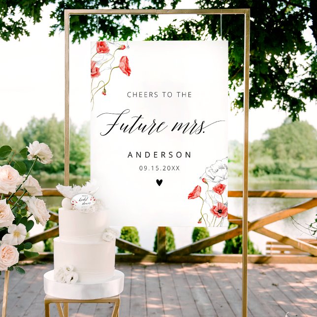 Future Mrs. Elegant Calligraphy Bridal Shower Sign (Creator Uploaded)