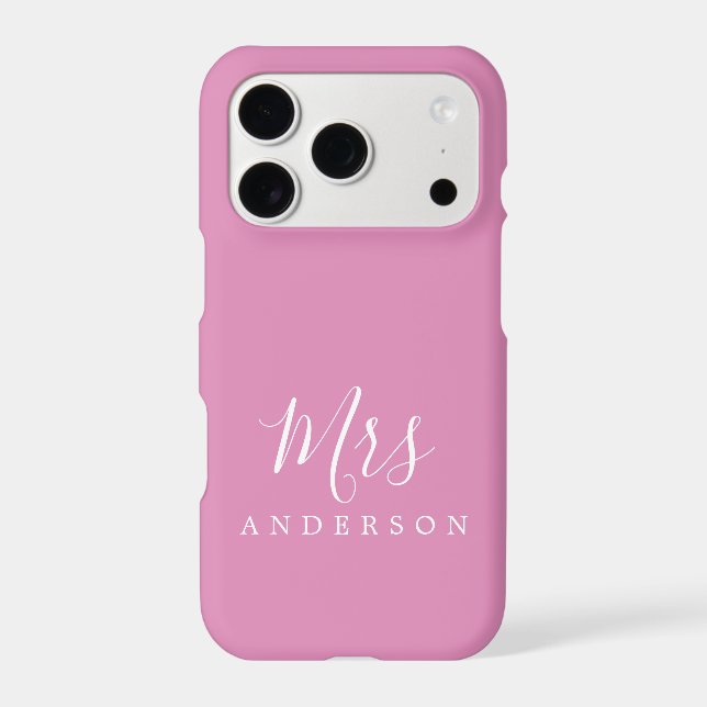 Future Mrs Fuchsia Pink Chic Script Bride (Back)