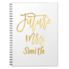 Future Mrs. Gold Script Wedding Planning Modern