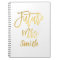 Future Mrs. Gold Script Wedding Planning Modern