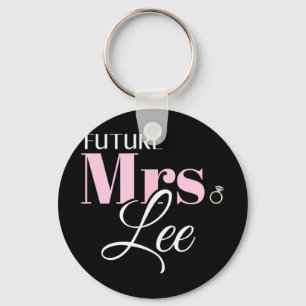 Future mrs lee bride wedding groom marriage key ring