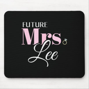Future mrs lee bride wedding groom marriage  mouse pad