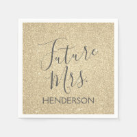 Future Mrs. Luxury Gold Sparkle Glitter