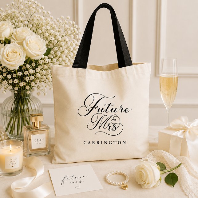 Future Mrs Personalised Bridal Wedding Tote Bag (Future Mrs. Tote Bag)