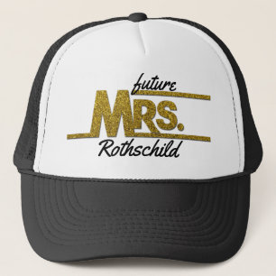 Future Mrs PERSONALIZED NAME Bride Wedding Trucker Hat