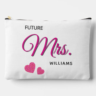 Future Mrs Personalized Wedding Design  Accessory Pouch