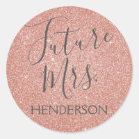 Future Mrs. Pink Rose Gold Bridal Shower