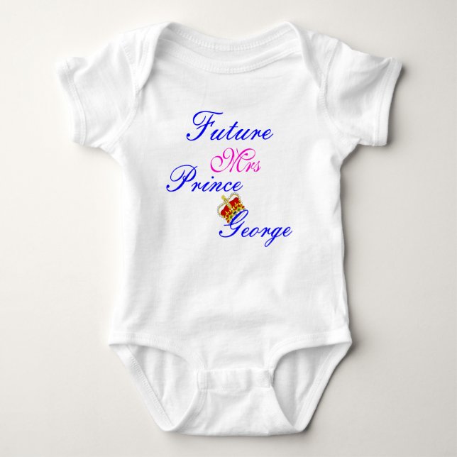 future mrs prince george baby tshirt (Front)