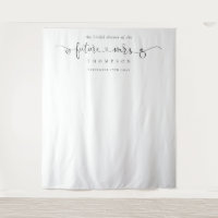 Future Mrs Script Bridal Shower Photo Backdrop