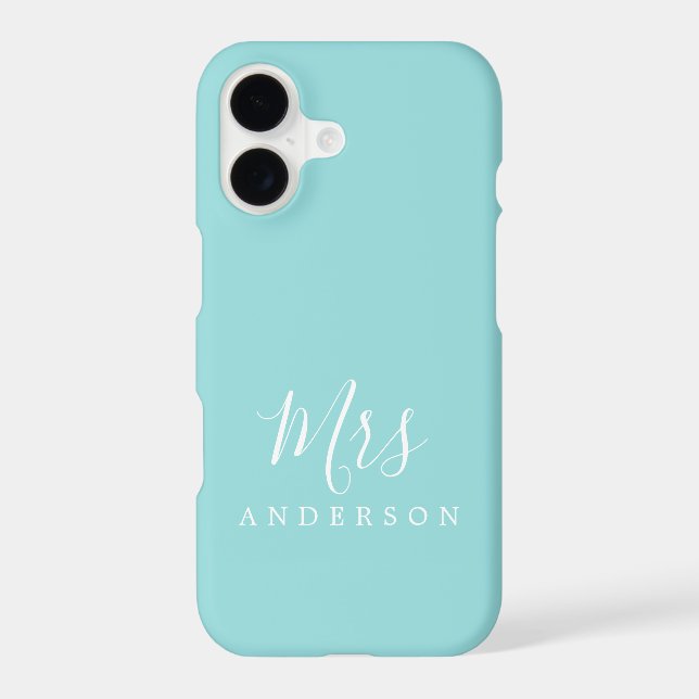 Future Mrs Sea Shell Blue Chic Script Bride (Back)