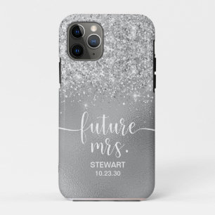 Future Mrs Silver Glitter Case-Mate iPhone Case